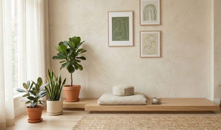 Creating a Zen Corner with Plants and Art: A Calm and Stylish Space at Home